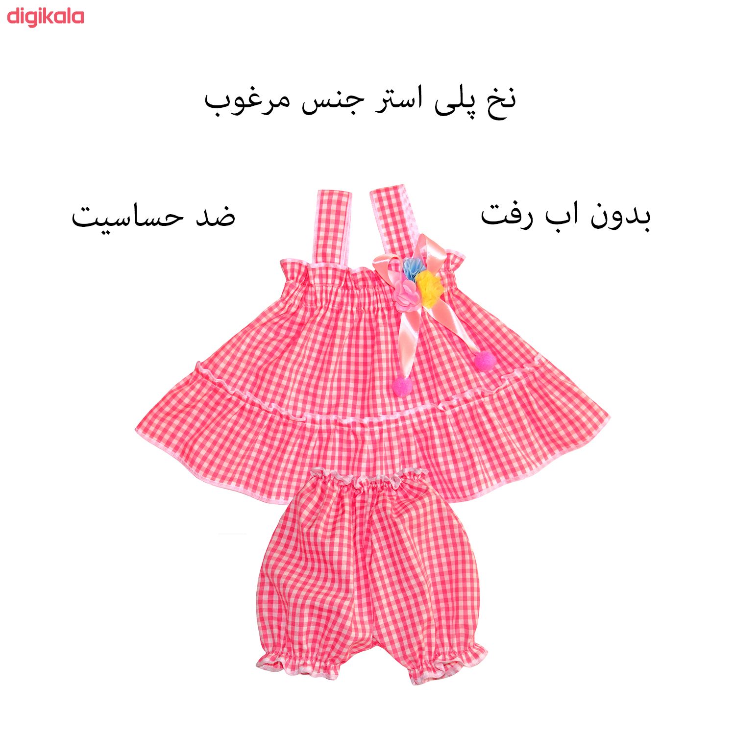 ست پیراهن و شلوارک دخترانه کد 1172 main 1 1