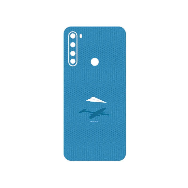 برچسب پوششی ماهوت مدل Minimal Paper Airplane مناسب برای گوشی موبایل شیائومی Redmi Note 8 2021