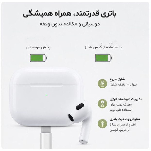 هدفون بلوتوثی مدل airpods