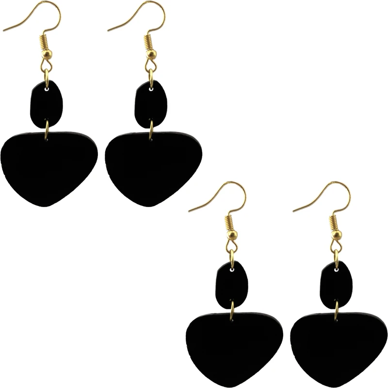 گوشواره زنانه هانستو مدل E2-047 مجموعه دو عددی