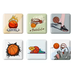 مگنت خندالو طرح بسکتبال Basketball کد 1704A مجموعه 6 عددی