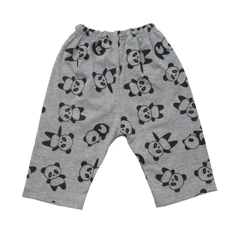 ست تی شرت و شلوارک بچگانه سپیدپوش مدل پاندا کد 140207