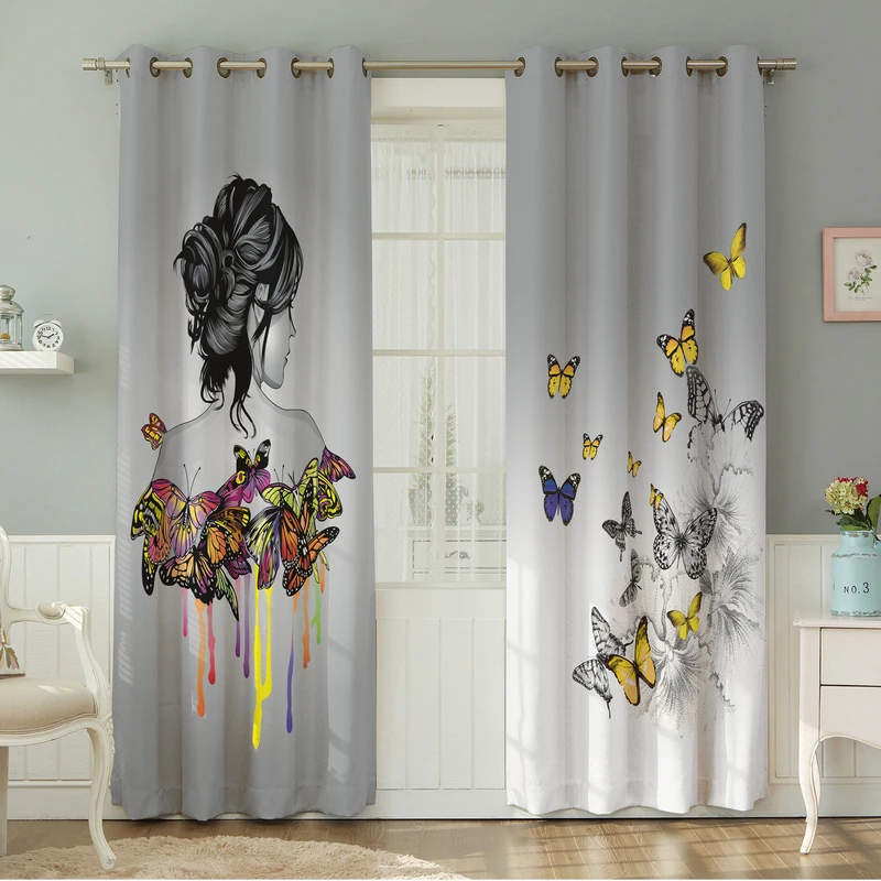 پرده نیروانا طرح مدرن مدل هازان کد 8583 سایز 140×280 سانتی متر