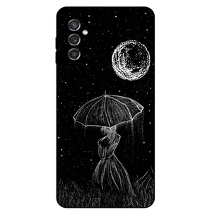 Megafone Girl and Moon 1369 Cover For Samsung Galaxy M52