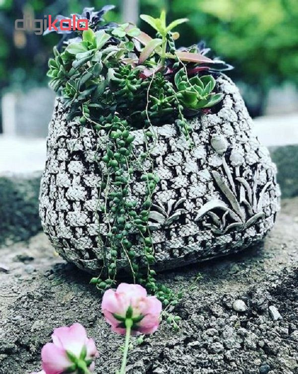 گلدان طرح سبد حصیری کد U1 گلدان طرح سبد حصیری کد U1