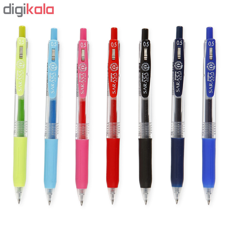 روان نویس 5 میلی متری زبرا مدل Sarasa Clip بسته 10 عددی