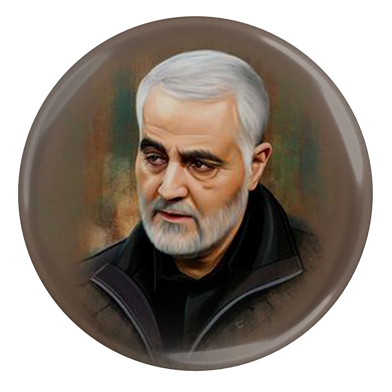 مگنت مدل S12553 طرح نقاشی سردار شهید حاج قاسم سلیمانی