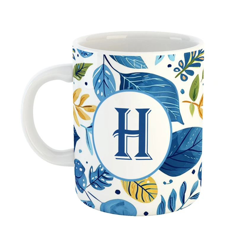 ماگ پادآفرین مدل فانتزی طرح حرف H کد 27