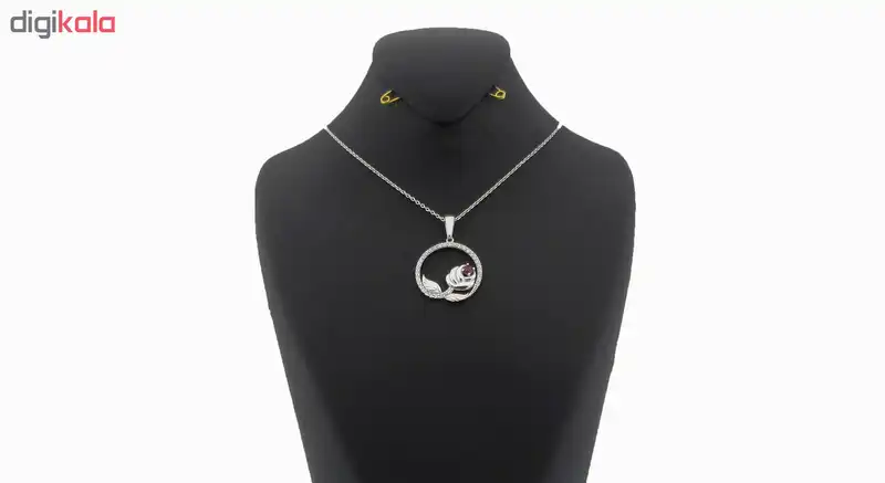 گردنبند نقره کد FL 216