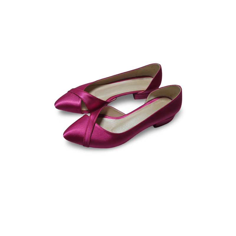 کفش زنانه مدل بغل افتاده كد 1025 رنگ سرخابی