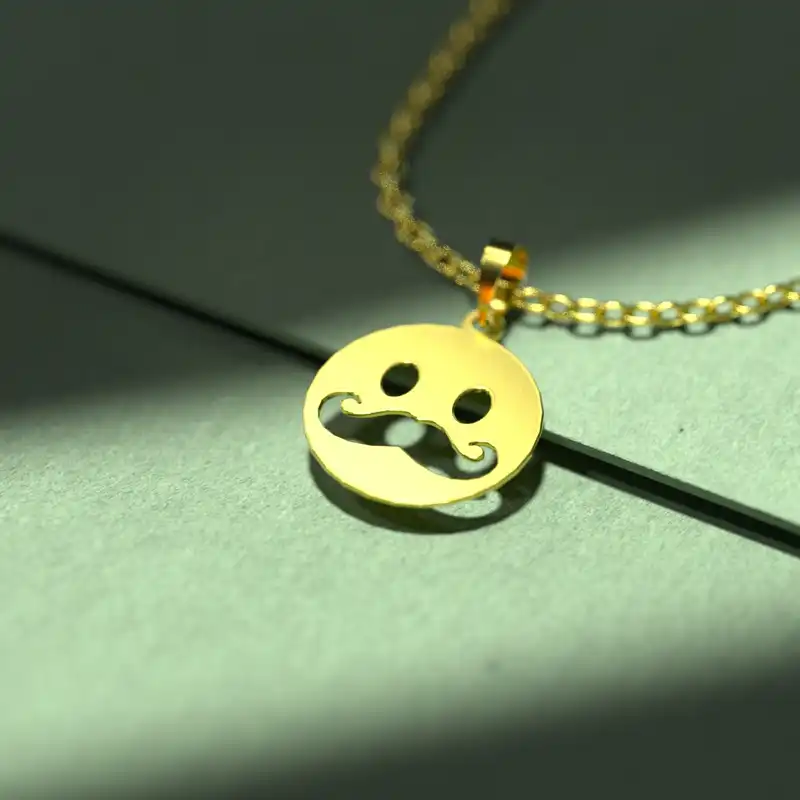 گردنبند طلا 18 عیار زنانه مدوپد مدل ایموجی کد C3-1-1014