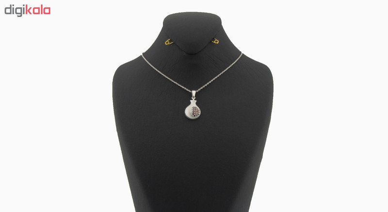 گردنبند نقره طرح انار کد FL 201