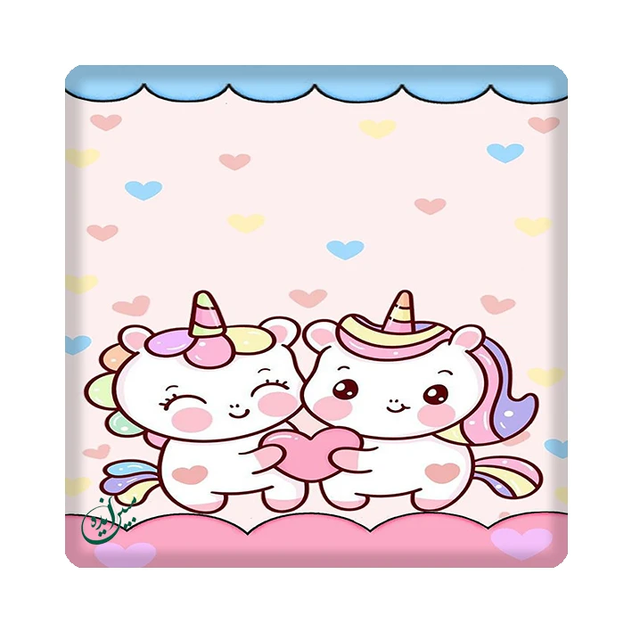 کاشی مبین ایده مدل اسب تک شاخ kh10 کد 1170