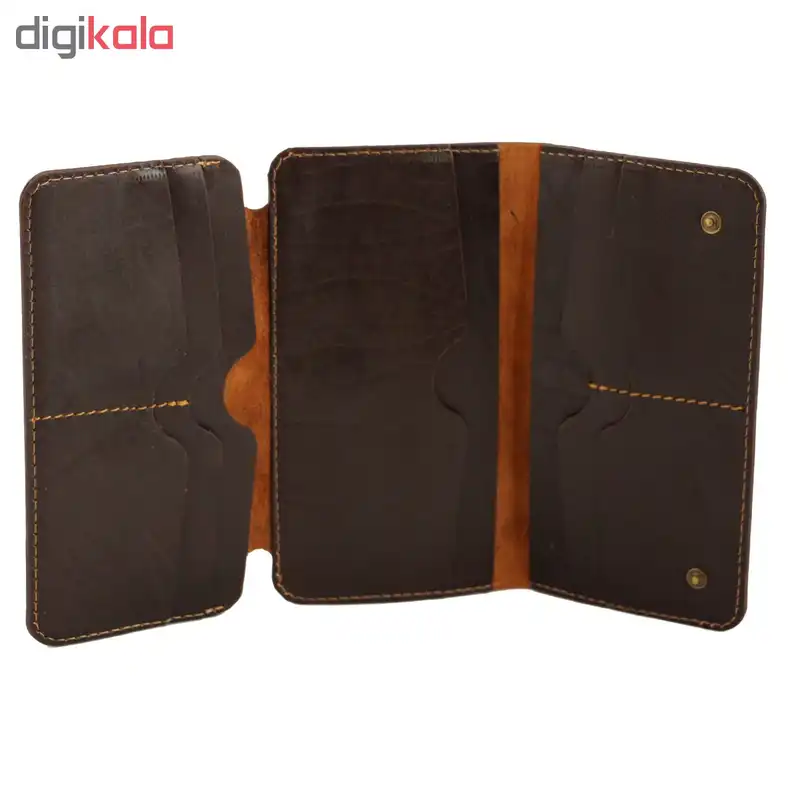 کیف پول چرم طبیعی چرم بارز مدل DM49