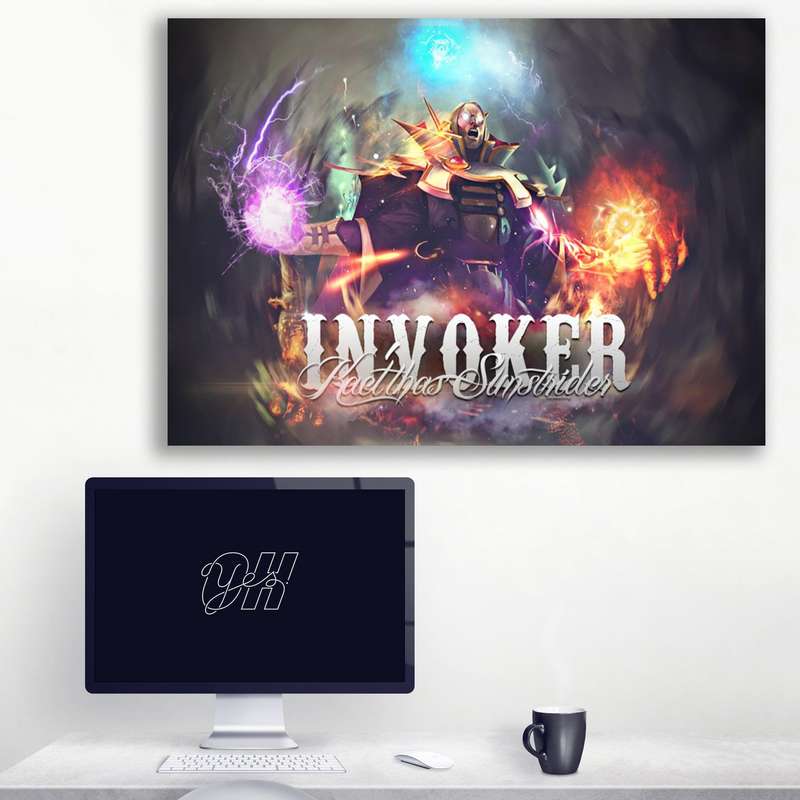 تابلو شاسی گالری استاربوی طرح Invoker مدل Dota 2 Game