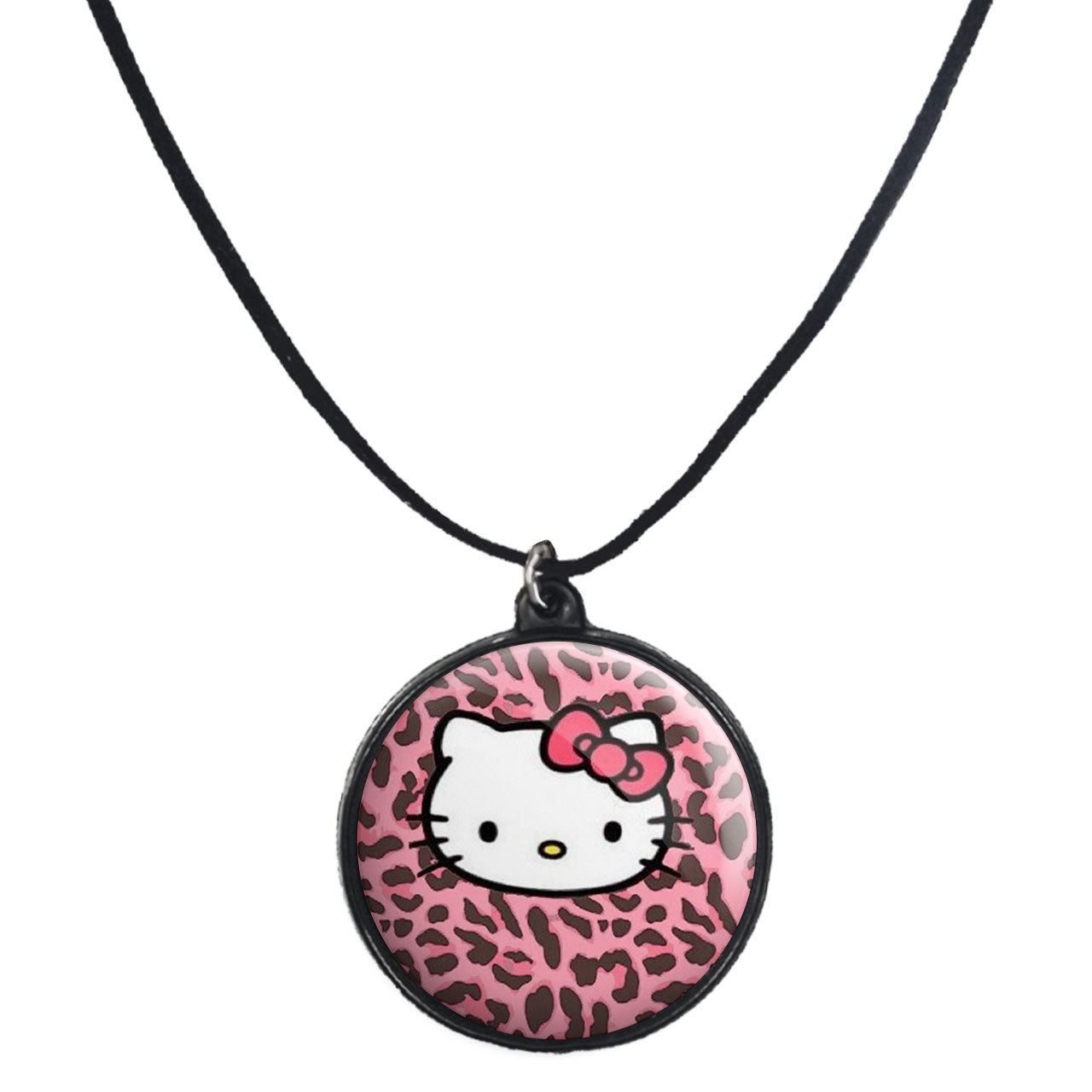 گردنبند پرمانه طرح کیتی کد pmb.22524 مدل دو طرفه