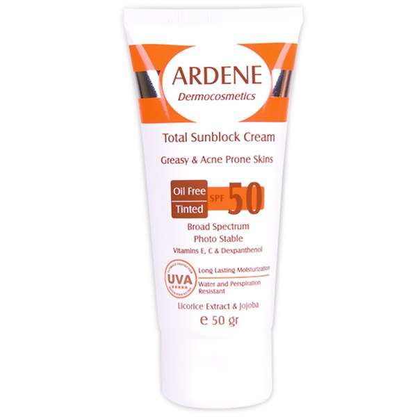 کرم ضد آفتاب رنگی آردن SPF50 کرم ضد آفتاب رنگی آردن SPF50