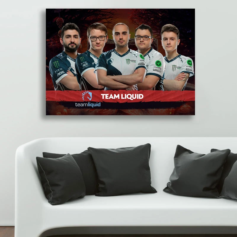 تابلو شاسی گالری استاربوی طرح تیم Liquid مدل Dota 2 Game