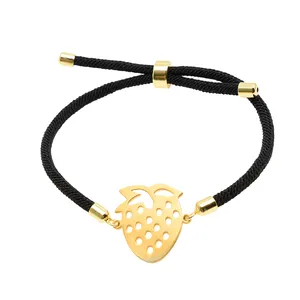 دستبند دخترانه دلنار گالری مدل توت فرنگی