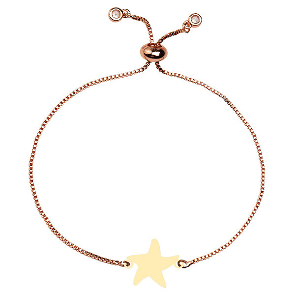 دستبند طلا 18 عیار زنانه الن نار مدل ستاره ELN101263