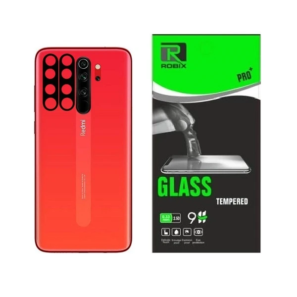 محافظ لنز دوربین روبیکس مدل FLZ-8pro مناسب برای گوشی موبایل شیائومی Redmi Note 8 pro بسته 2 عددی