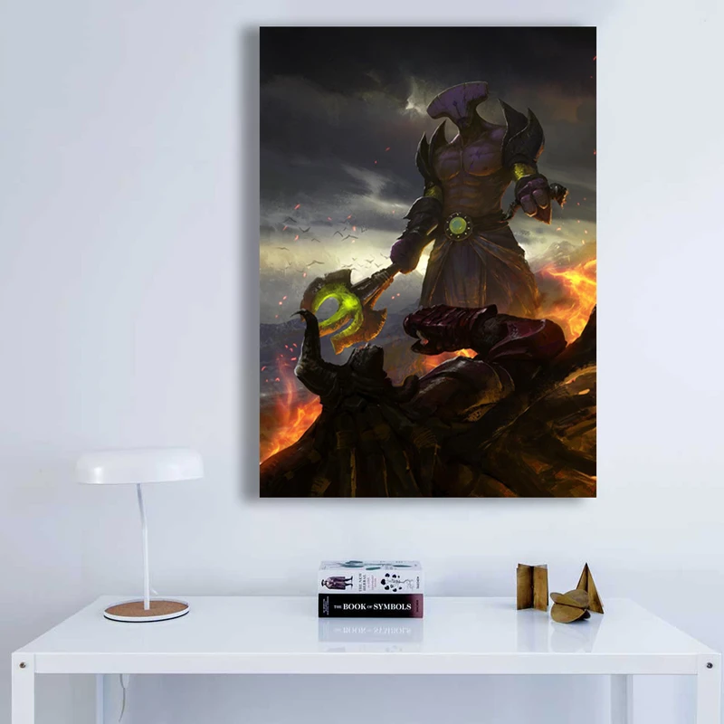 تابلو شاسی گالری استاربوی طرح Faceless Void و Doom Bringer مدل بازی Dota 2 