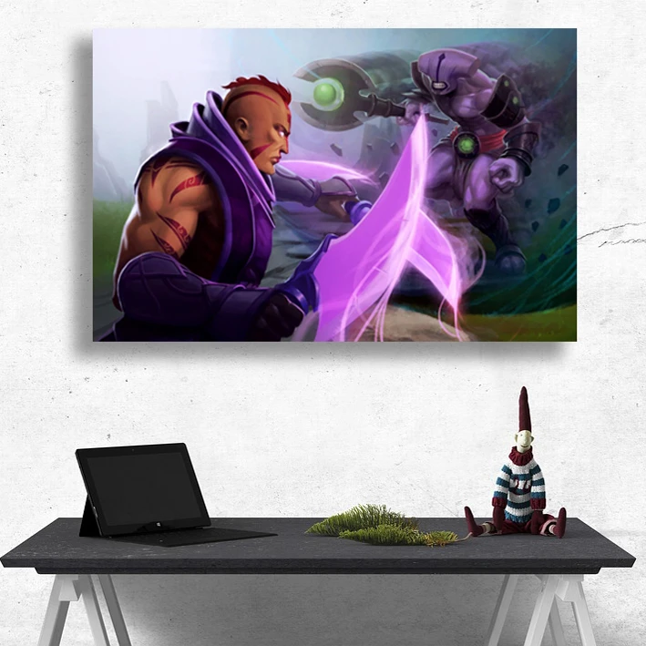 تابلو شاسی گالری استاربوی طرح Faceless Void و Anti Mage مدل بازی Dota 2 