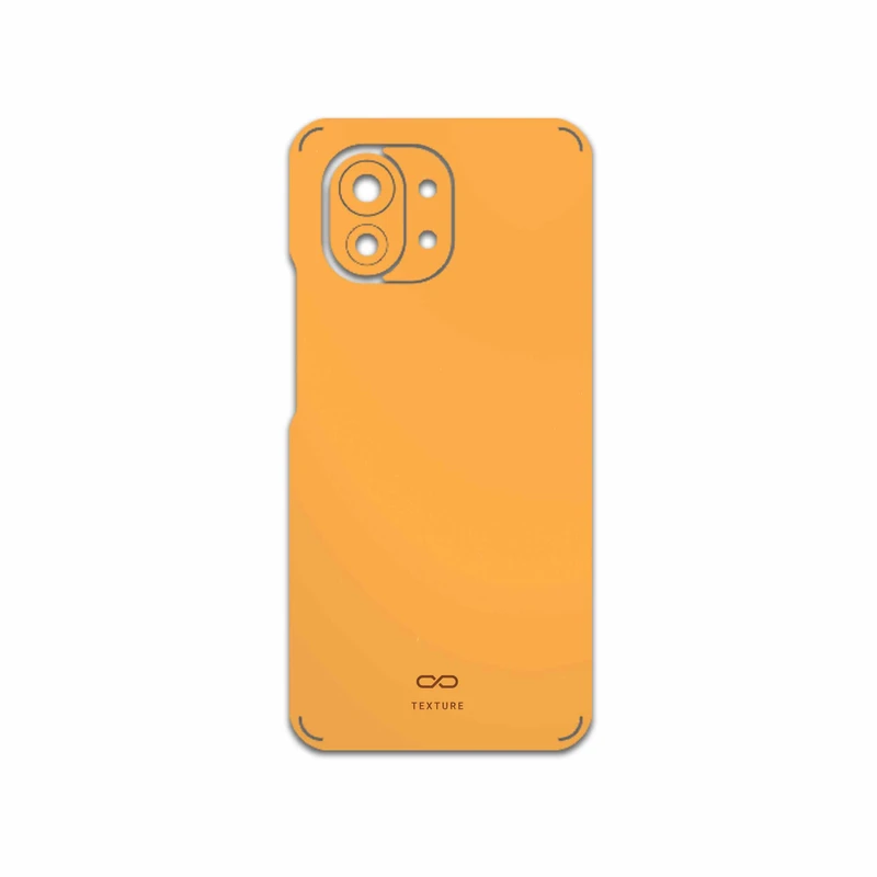 برچسب پوششی ماهوت مدل Matte-Orange مناسب برای گوشی موبایل شیائومی Mi 11 5G