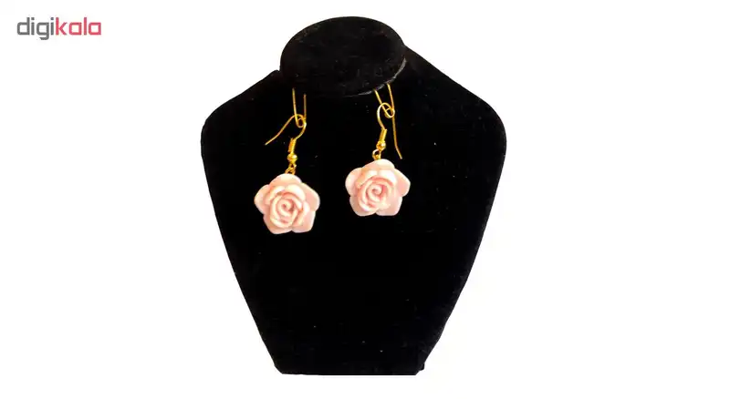 گوشواره زنانه نمدیکا طرح گل مرجانی