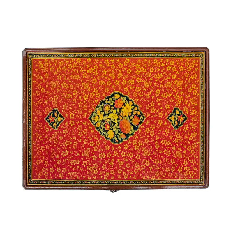 ست آجیلخوری، بشقاب و قندان فیروزهکوبی آرا هنر فاخر ایرانی مدل V102