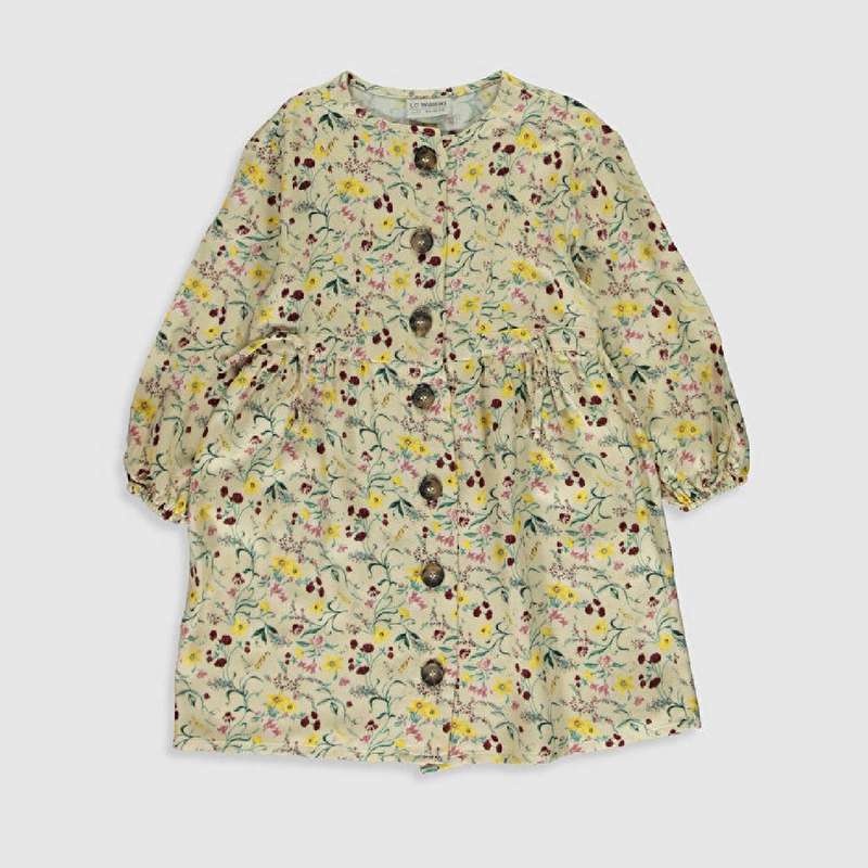 پیراهن دخترانه ال سی وایکیکی مدل گلدار