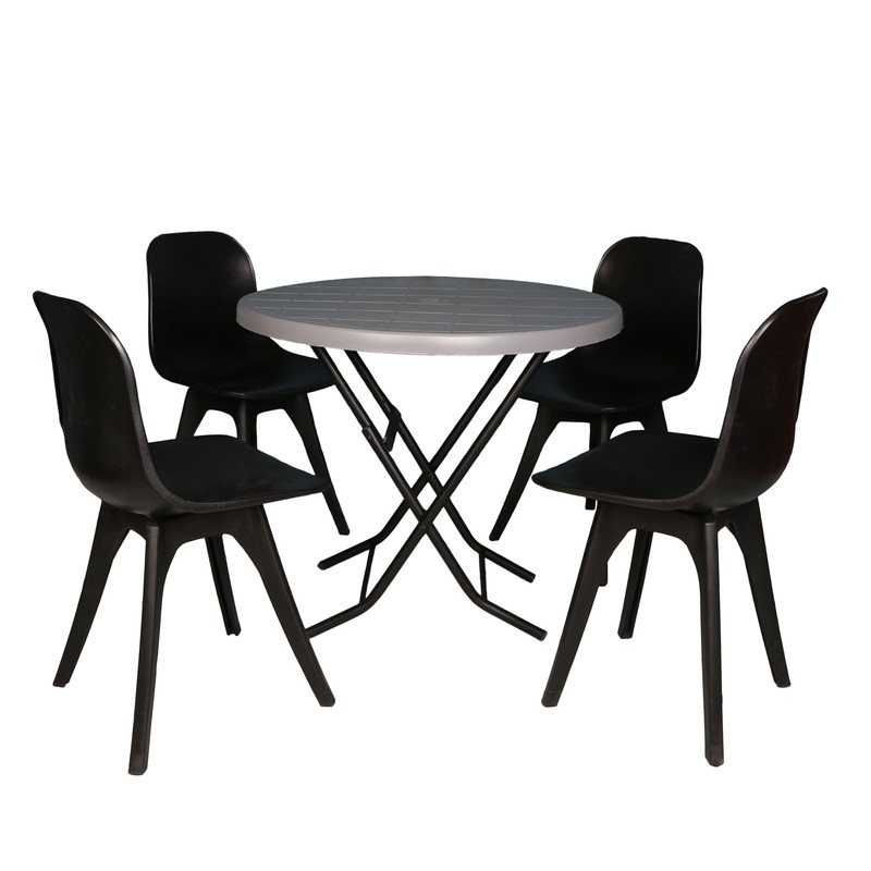 میز و صندلی ناهارخوری چهارنفره مدل مایا فایبرگلاس