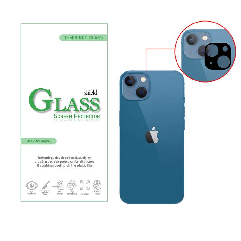  محافظ لنز دوربین شیلد گلس مدل LFUL مناسب برای گوشی موبایل اپل iPhone 13 mini