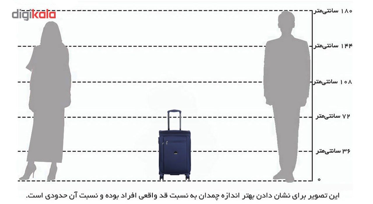 چمدان دلسی مدل مونت مارترپرو سایز کابین کد 1244801 -  - 5