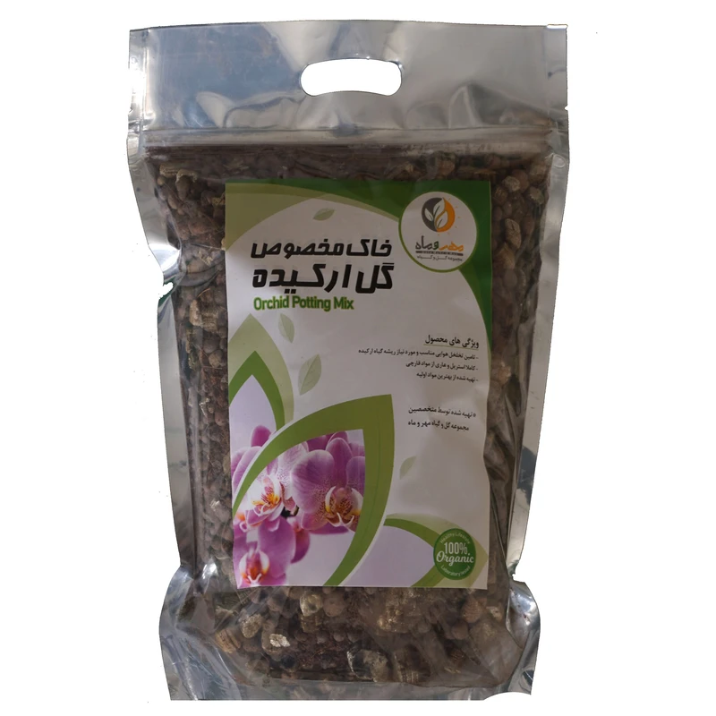 خاک گل ارکیده مهر و ماه کد 017 حجم 6 لیتر 