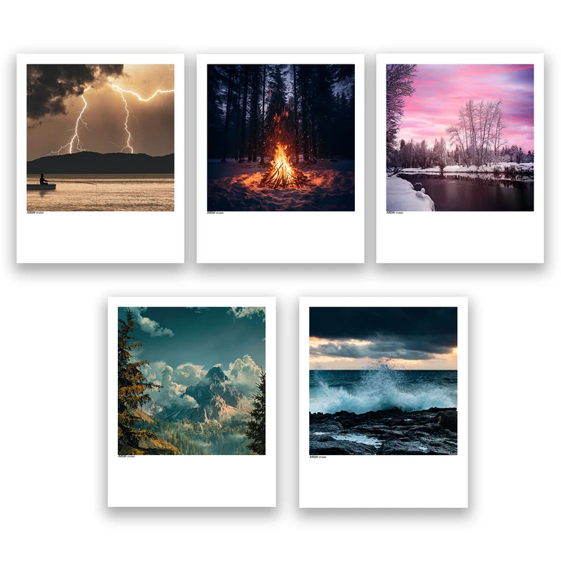 آویز تزیینی عرش مدل فانتزی منظره کد Asa286 مجموعه پنچ عددی 