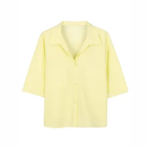 شومیز آستین سه ربع یقه برگردان زنانه مدل MZ014