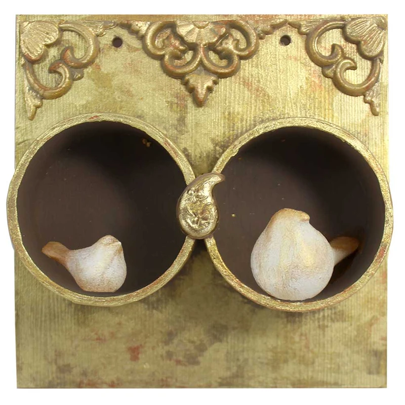 جاکلیدی دیواری چوبی مدل آشیانه پرنده کد 18-18