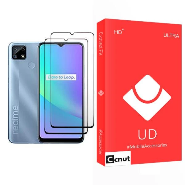 محافظ صفحه نمایش کوکونات مدل UD Ultra MIX002 مناسب برای گوشی موبایل ریلمی C25 بسته دو عددی
