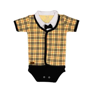 بادی آستین کوتاه نوزادی تربچه مدل آرمان