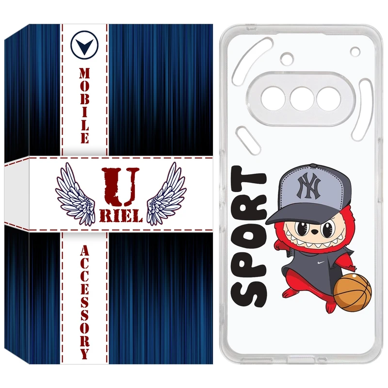 کاور یوریل قاب مدل Clear کد 148 طرح لبوبو Labubu مناسب برای گوشی موبایل ناتینگ فون Nothing Phone 3a