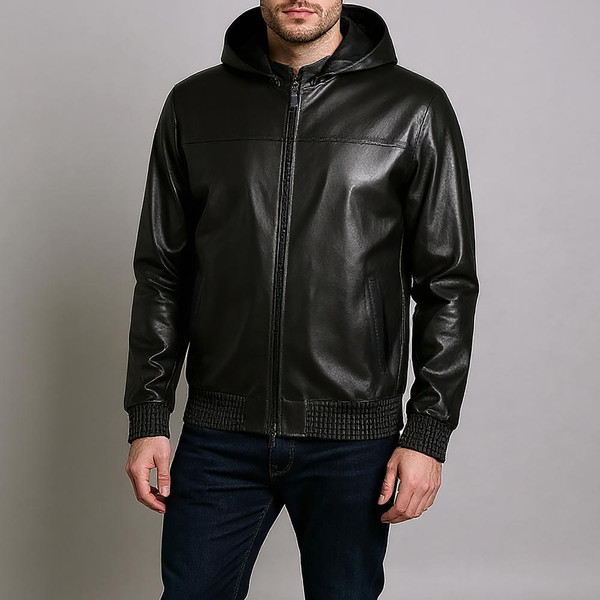 تخفیف کت چرم مردانه چرم مشهد مدل k0626-001