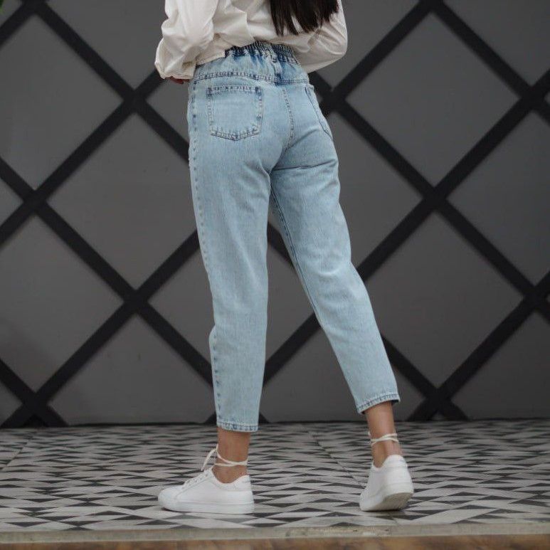 شلوار جین زنانه دکسونری مدل 256006324 مام استایل زاپ دار -  - 6
