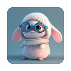 زیر لیوانی کاکتی طرح حیوانات کارتونی مدل mp27862