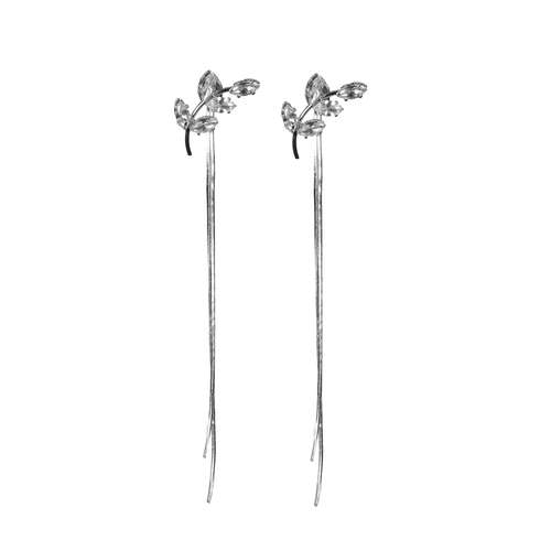 گوشواره زنانه طرح گندمی آویزدار کد 1020034