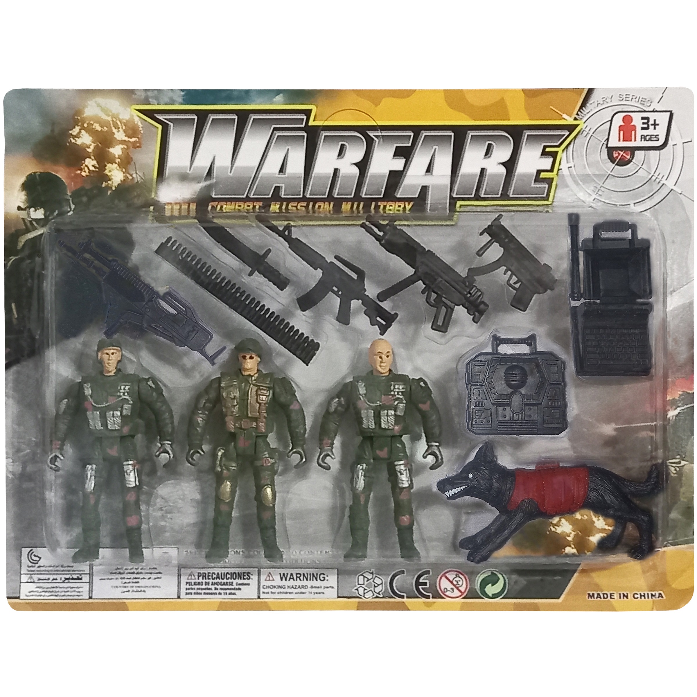ست اسباب بازی سرباز جنگی مدل WARFARE