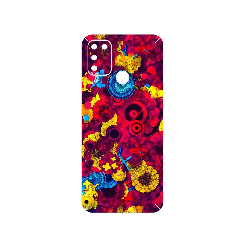برچسب پوششی ماهوت مدل Vector Flower Garden Digital Art مناسب برای گوشی موبایل اینفینیکس Hot 11 Play