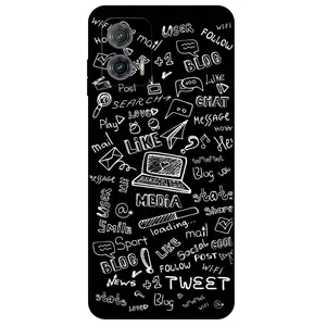 Megafone Social Media 1898 Cover For Motorola Moto G73 5G