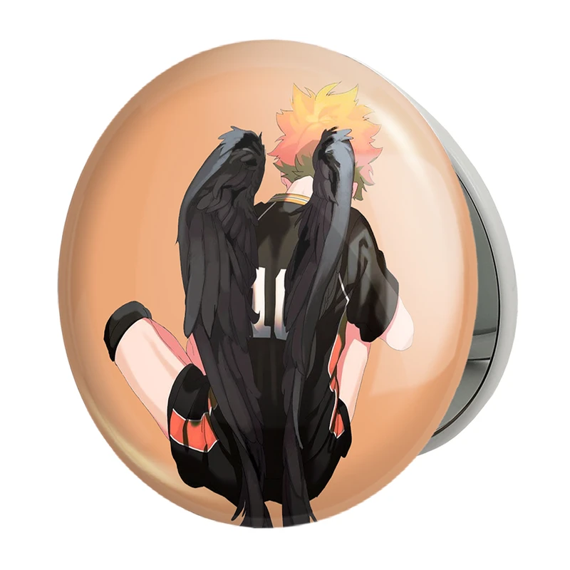 آینه جیبی خندالو طرح هیناتا شویو انیمه هایکیو Haikyu مدل تاشو کد 17791 