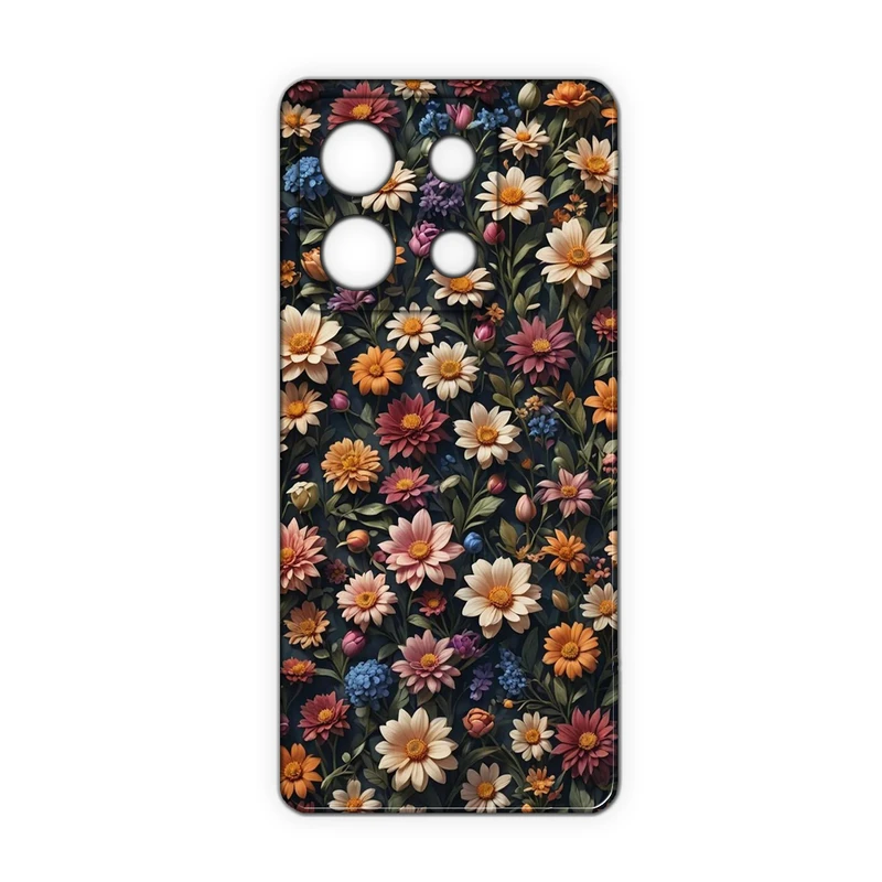 کاور مدل گل کد 302 مناسب برای گوشی موبایل شیائومی Redmi Note 13 4G